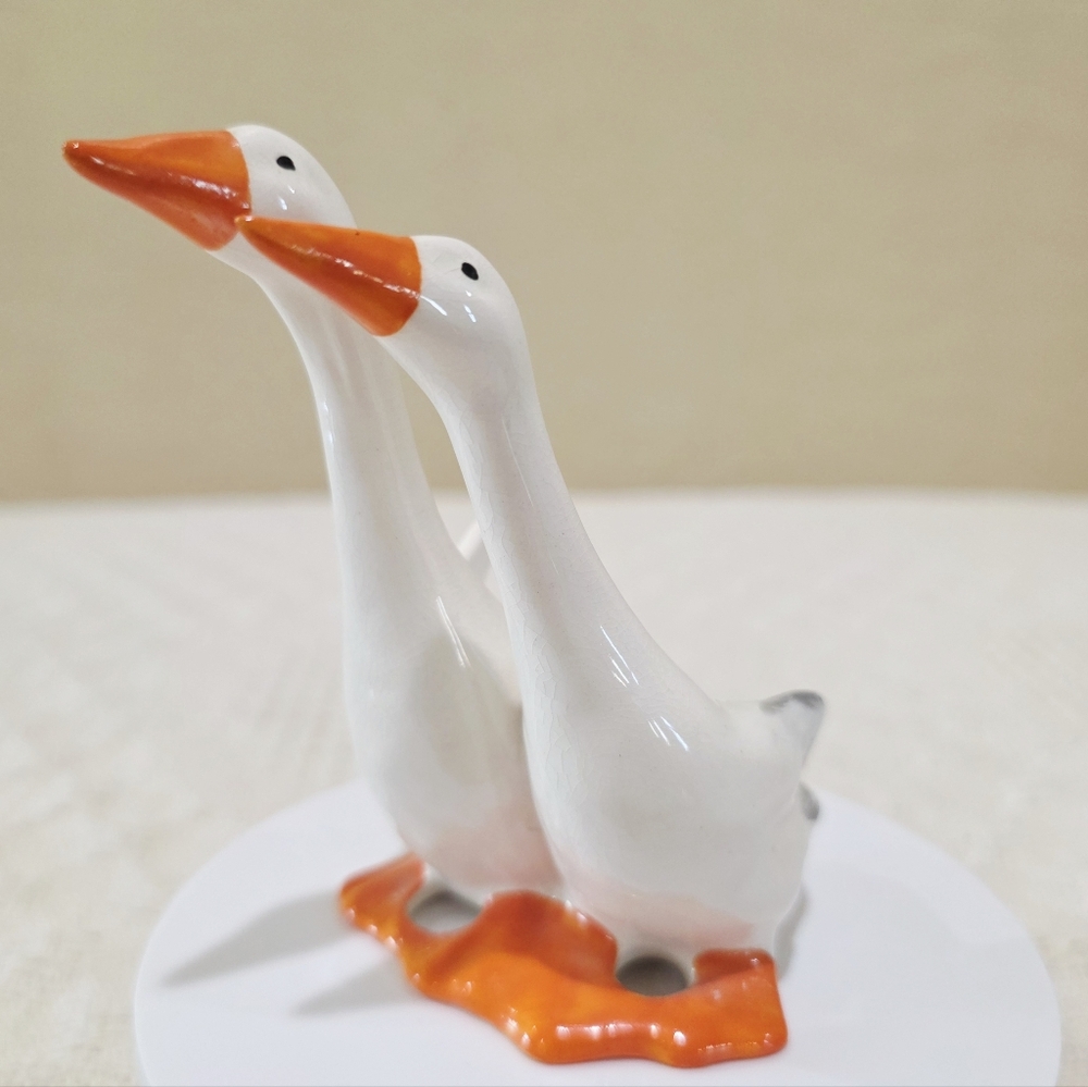 1940's Beswick England Two Geese Mom Dad #820 by Arthur Gredington - Picture 10 of 12